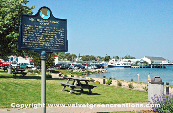 St. Ignace, MI Michilimackinac Cove - historic site