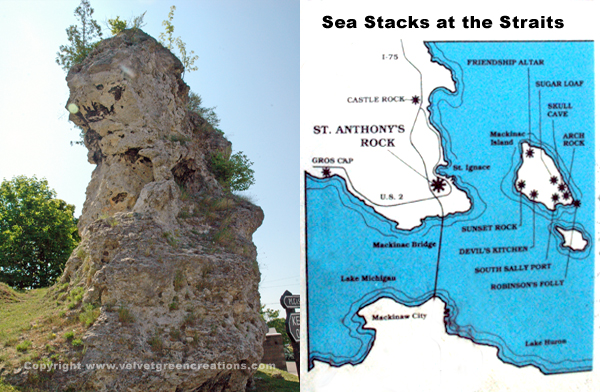 St. Ignace, MI Sea Stacks